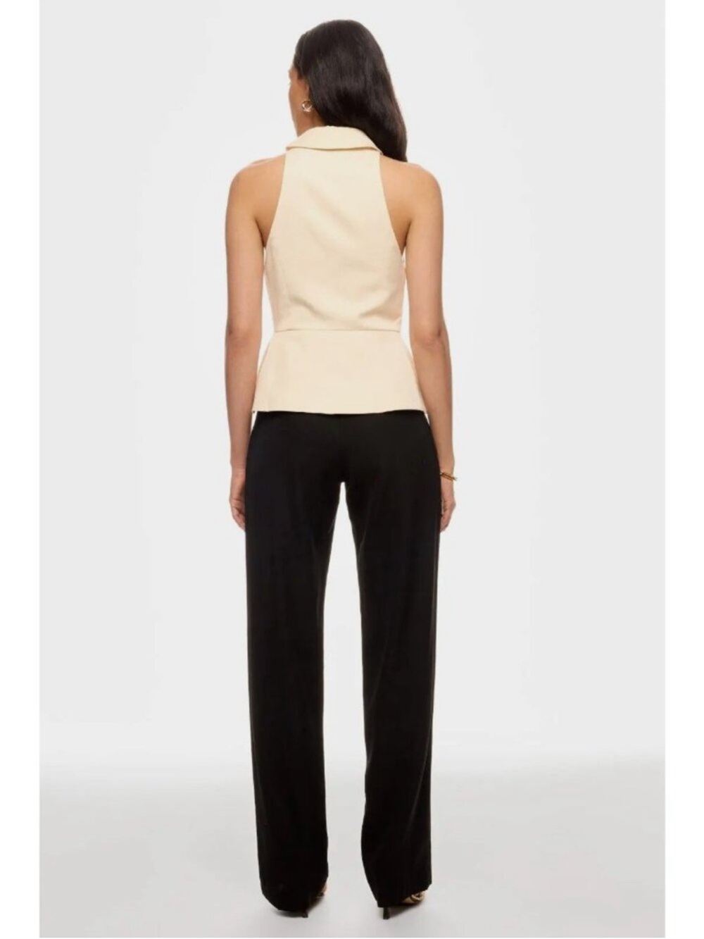 Reformation Rylan Top in Cream - Picture 3 of 9